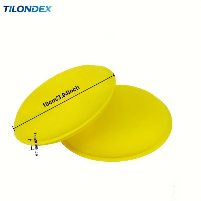 Wax Applicator Pad - 1/5 個 10 センチメートルラウンドカーワックスアプリケータースポンジパッド自動車研磨コーティングフォーム車両表面処理用