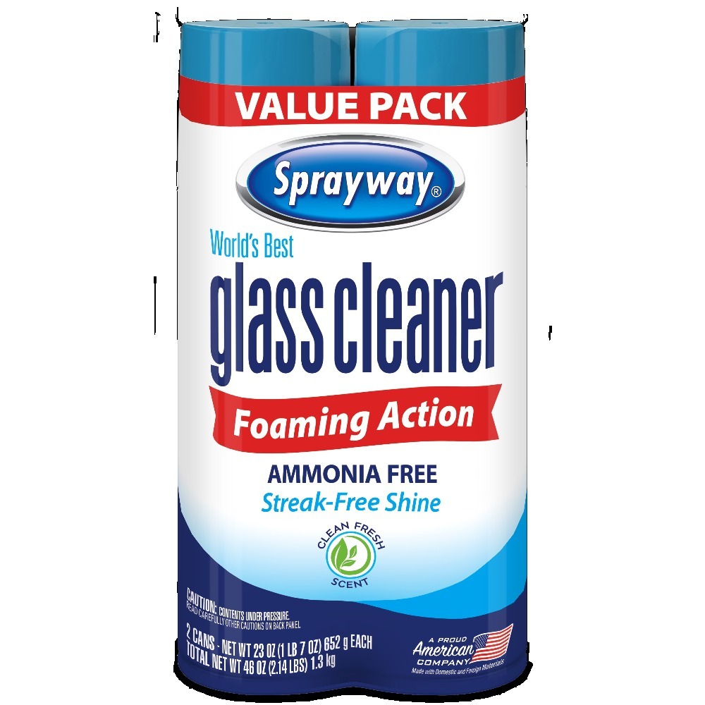 ガラスクリーナー泡状エアゾールスプレー、19オンス、2個パッ - Glass Cleaner Streak のレビューと価格
