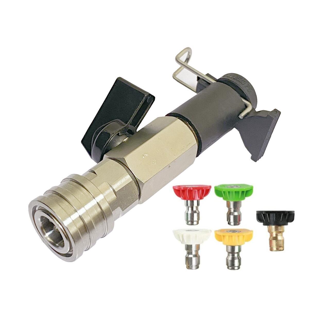 1/4 インチ クイックコネクト高圧洗浄ボールバルブキット、 - Pressure Washer Foam Gun のレビューと価格